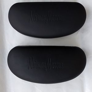 2 Newman Marcus Hard case Sunglasses cases color Black.